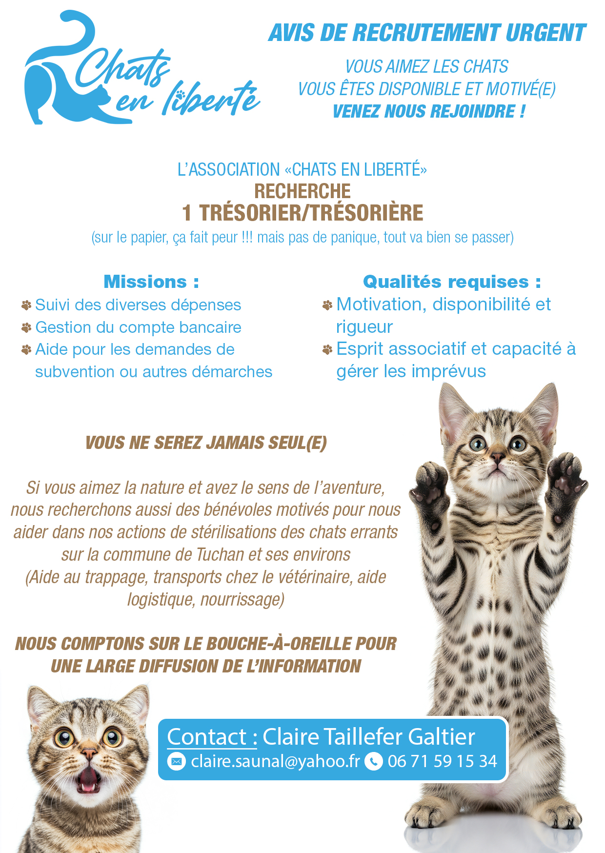 L'ASSOCIATION RECRUTE